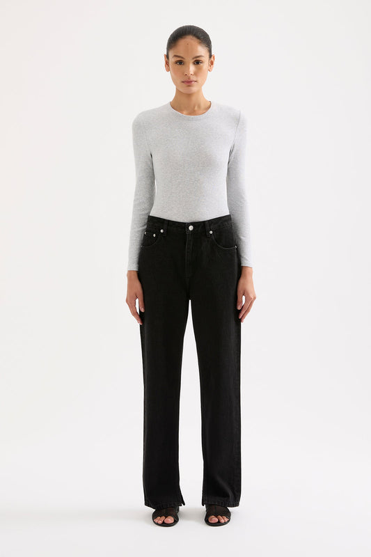 ORGANIC SPLIT HEM JEAN
