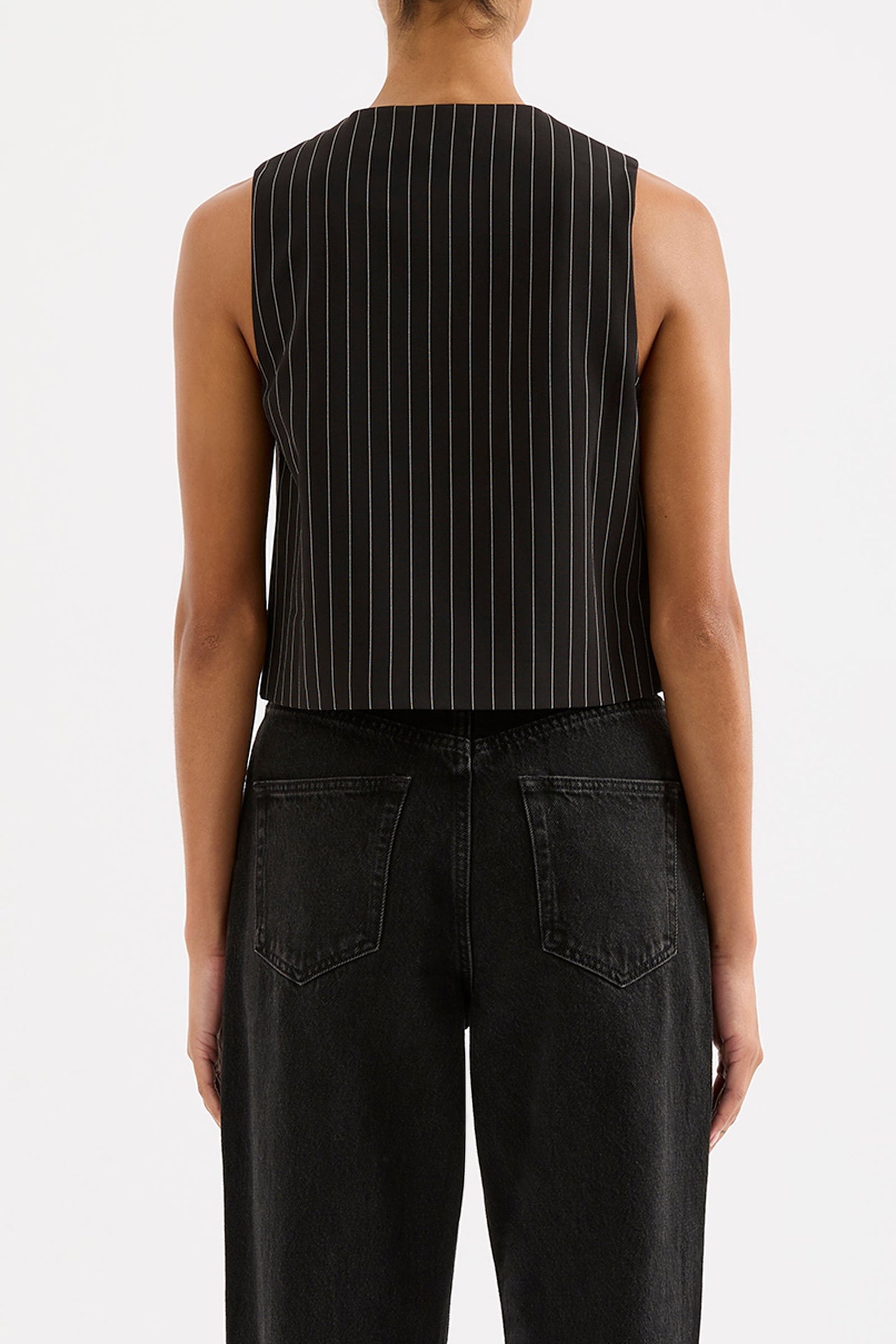 MAEVE PINSTRIPE VEST