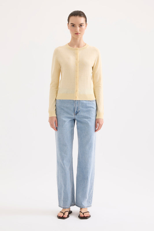 LOUIE LINEN BLEND CARDIGAN