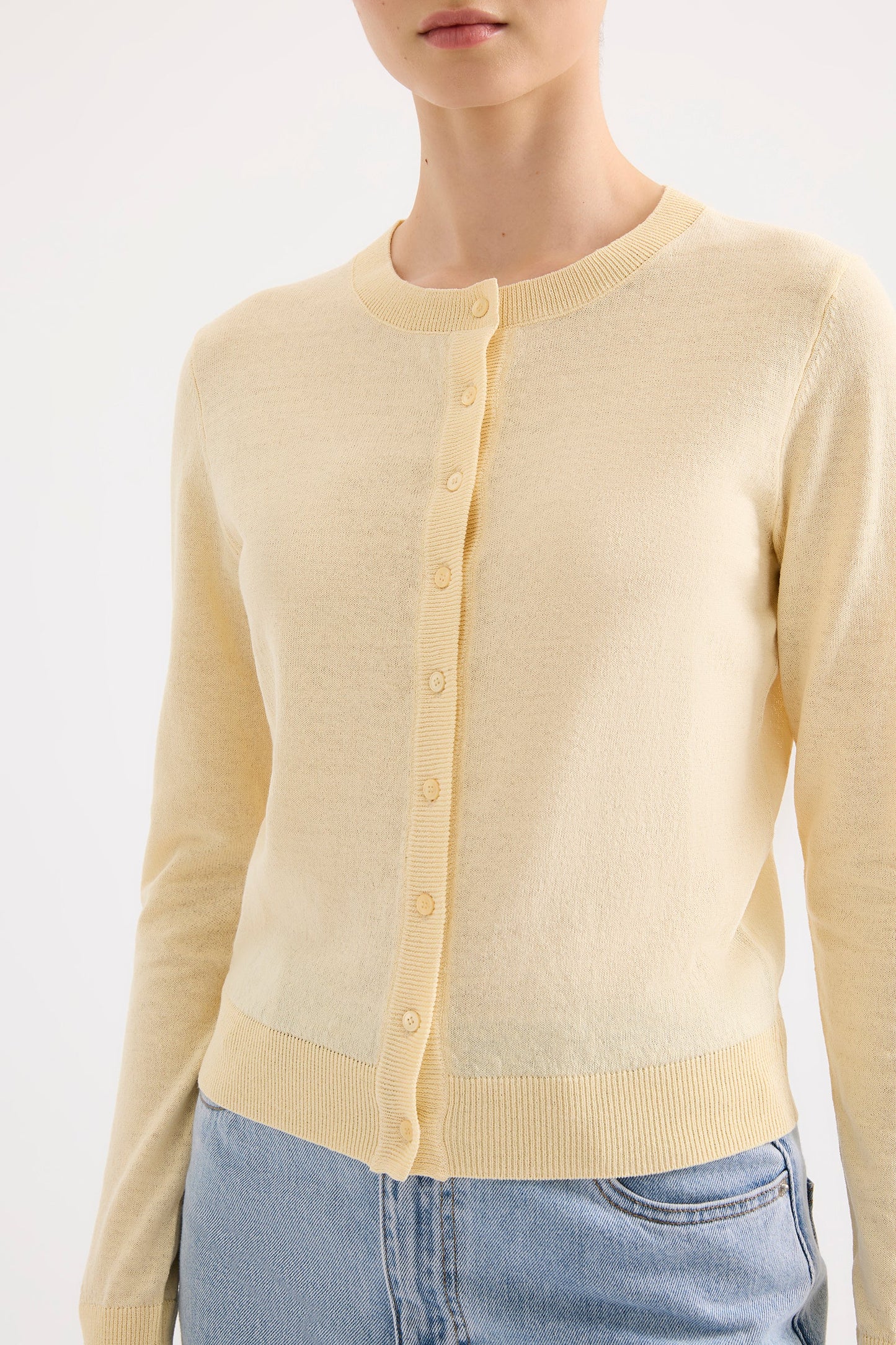 LOUIE LINEN BLEND CARDIGAN