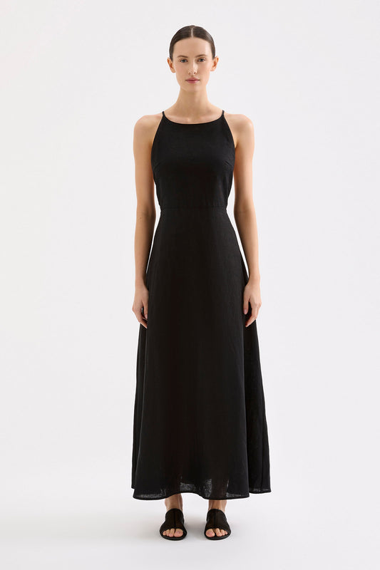ZIBA LINEN MAXI DRESS
