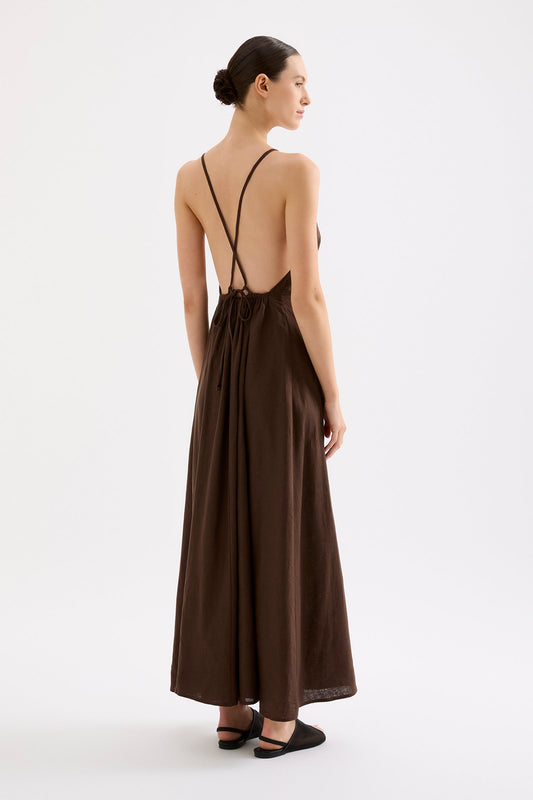 ZIBA LINEN MAXI DRESS