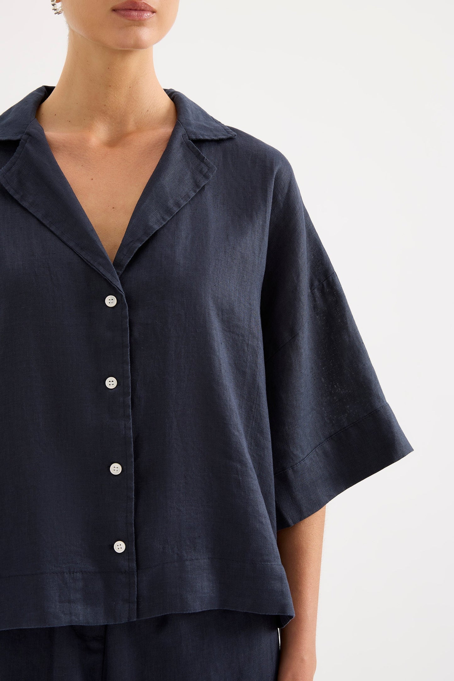 LOUNGE LINEN SHIRT