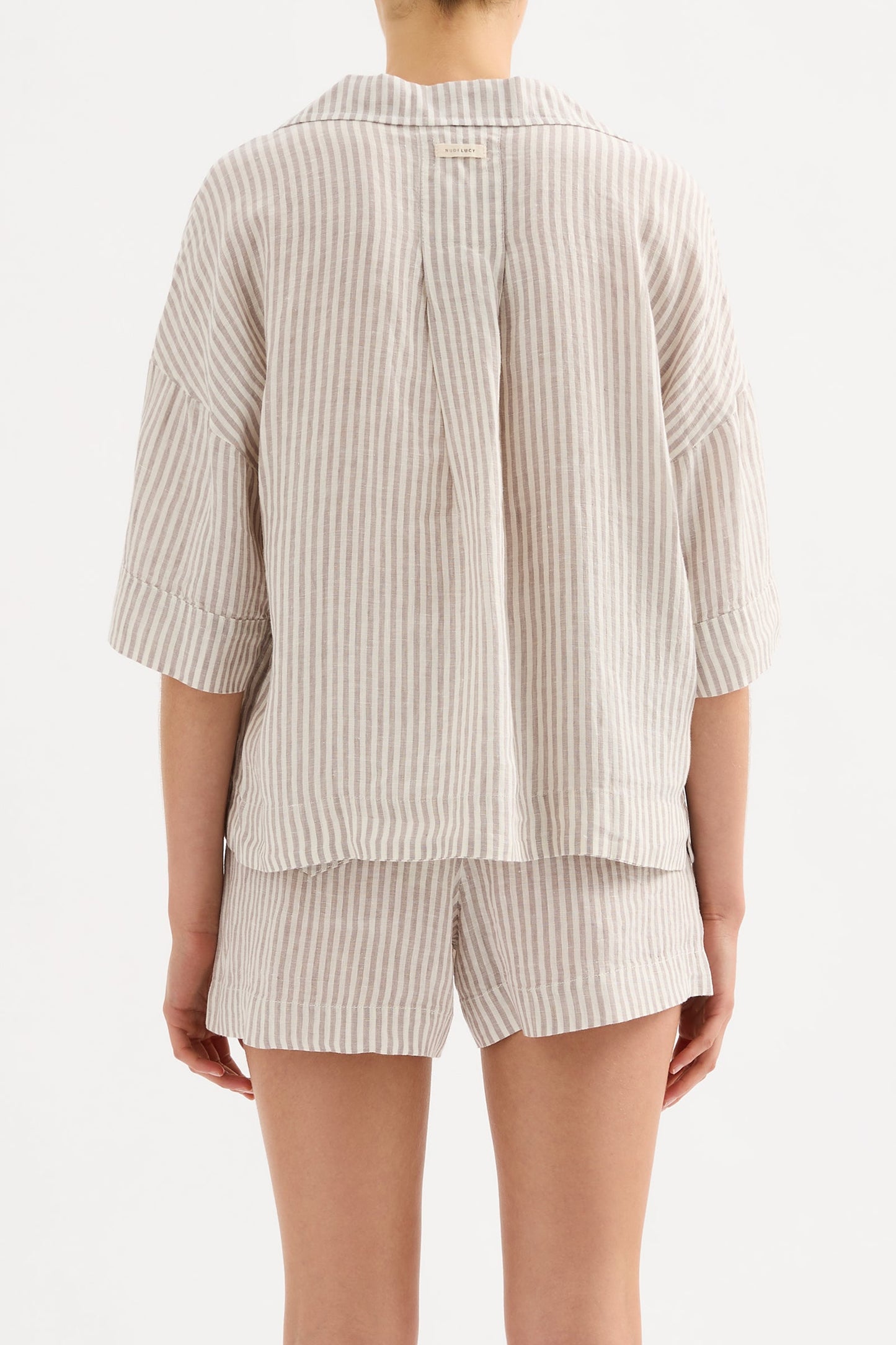 LOUNGE STRIPE LINEN SHIRT