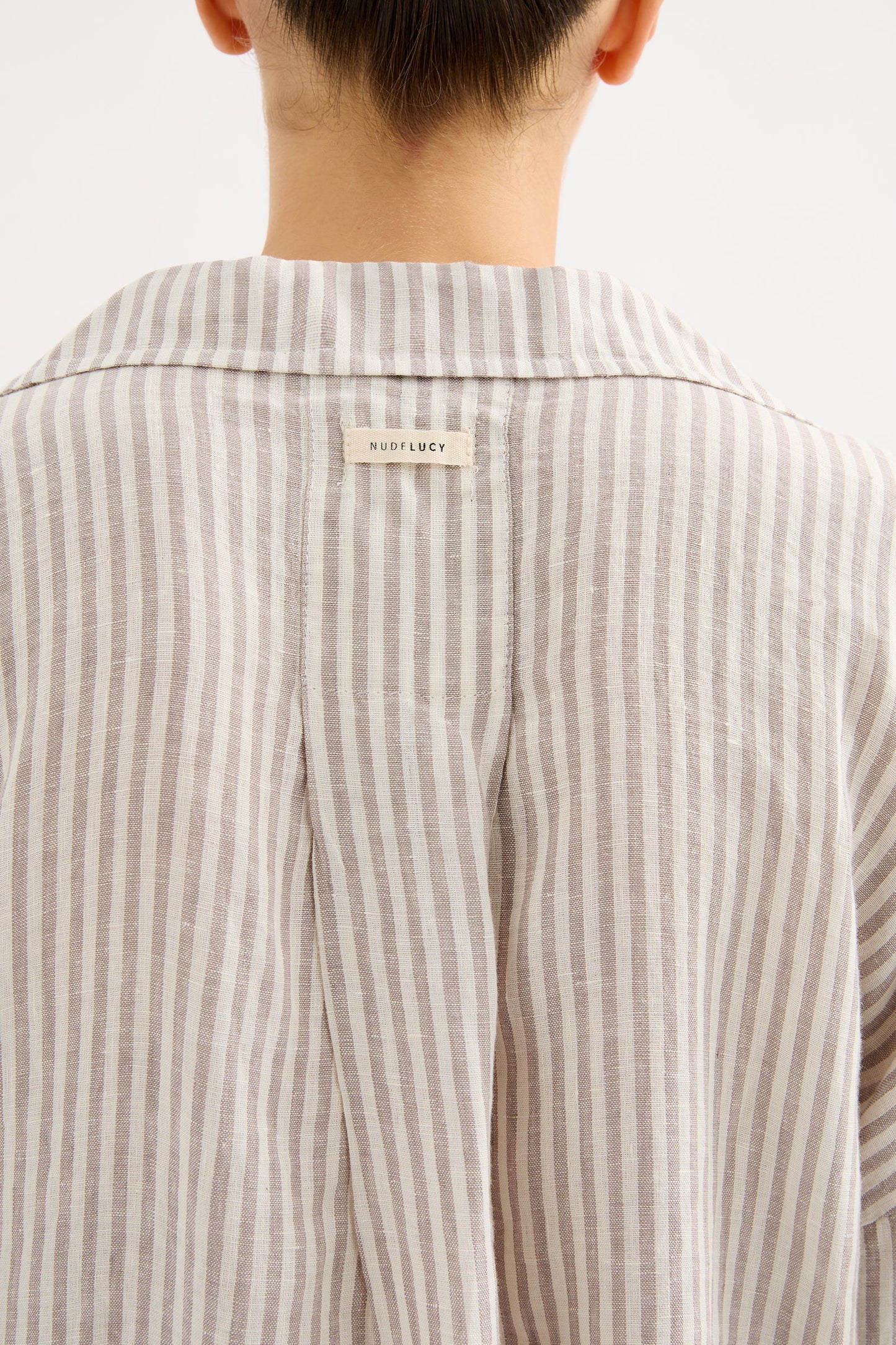 LOUNGE STRIPE LINEN SHIRT