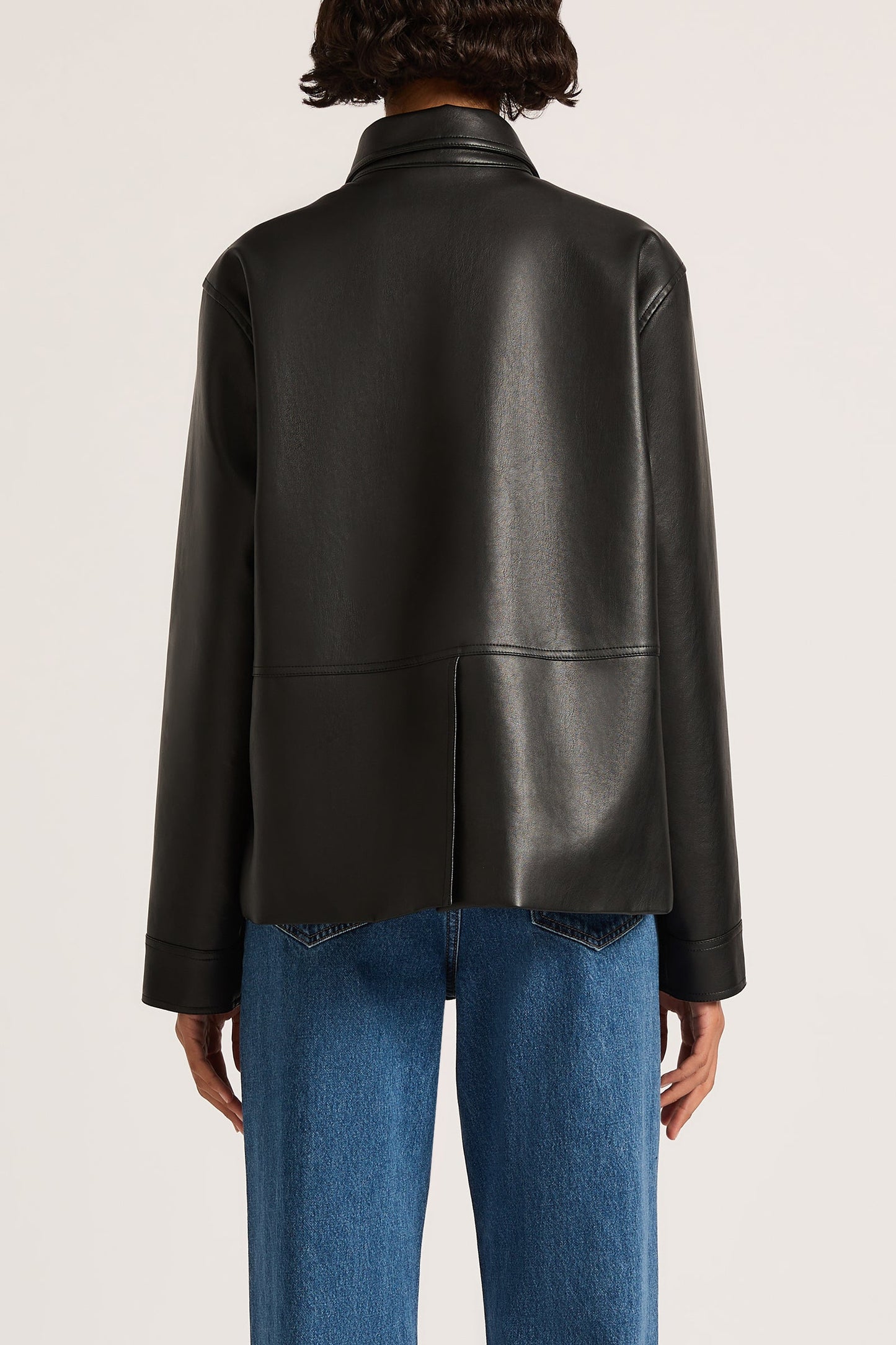 TELSEY FAUX LEATHER JACKET