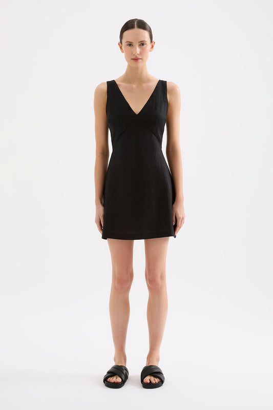 BLAIR LINEN MINI DRESS