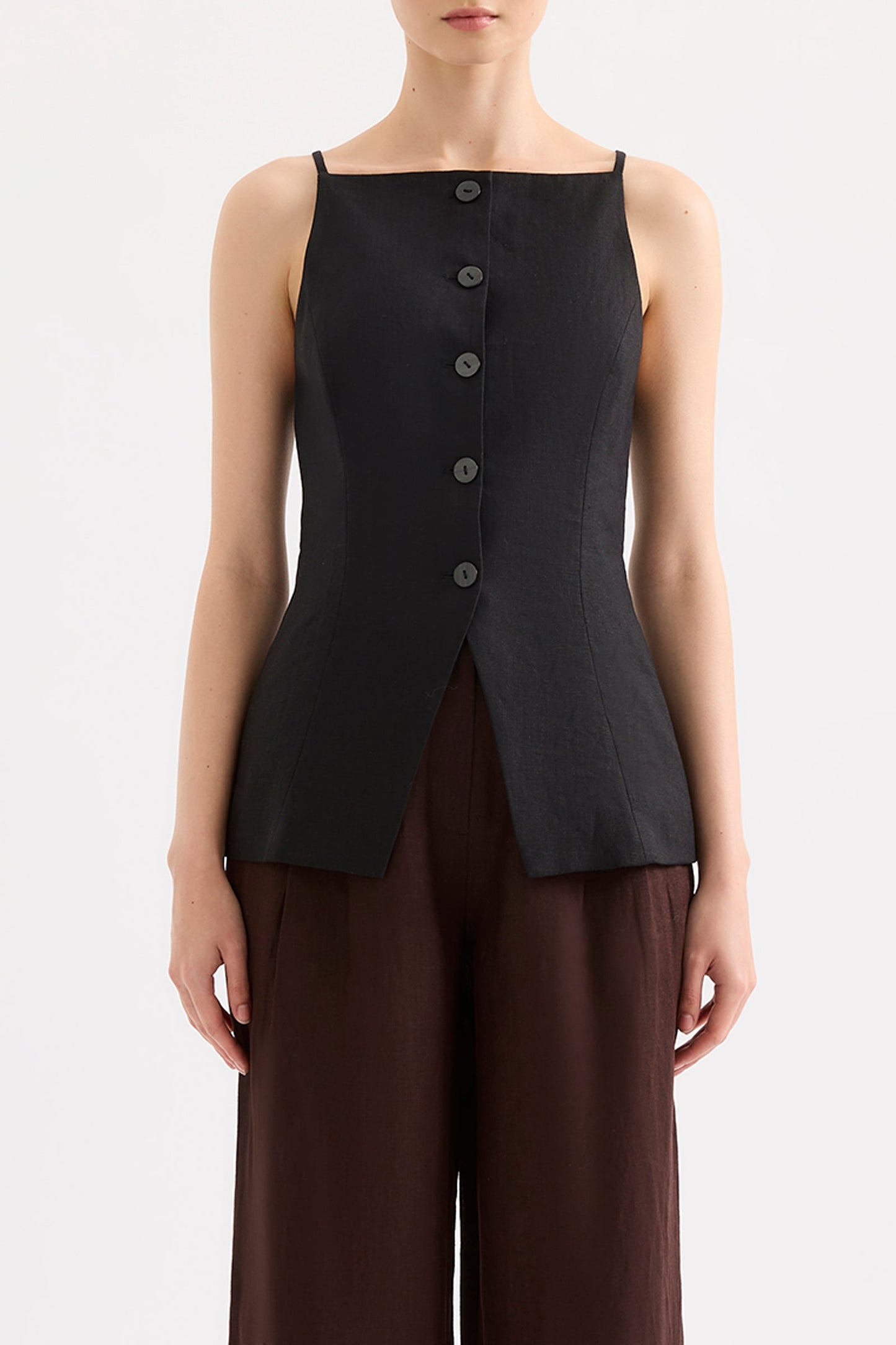 LAWRENCE LINEN VEST