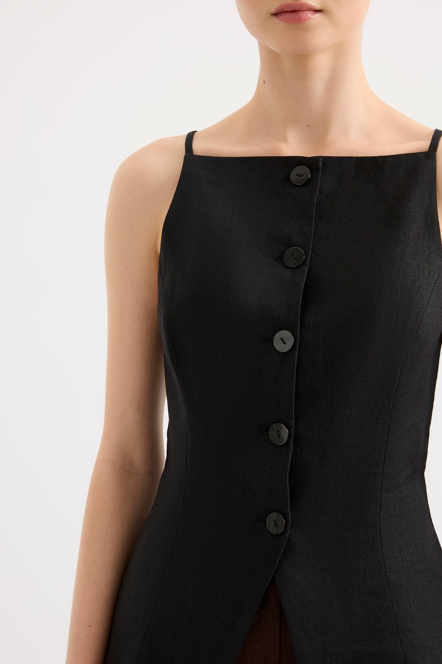 LAWRENCE LINEN VEST