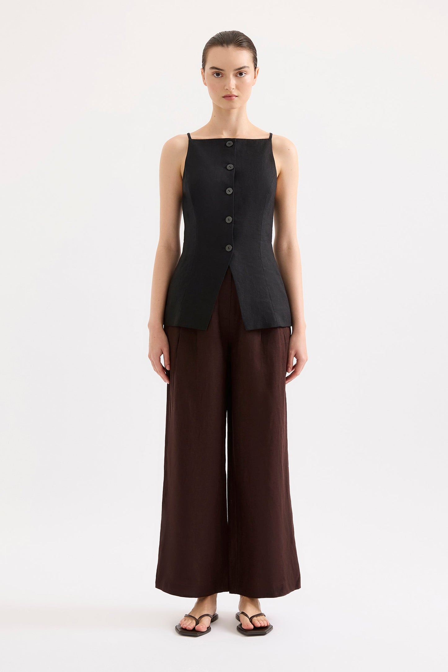 LAWRENCE LINEN VEST