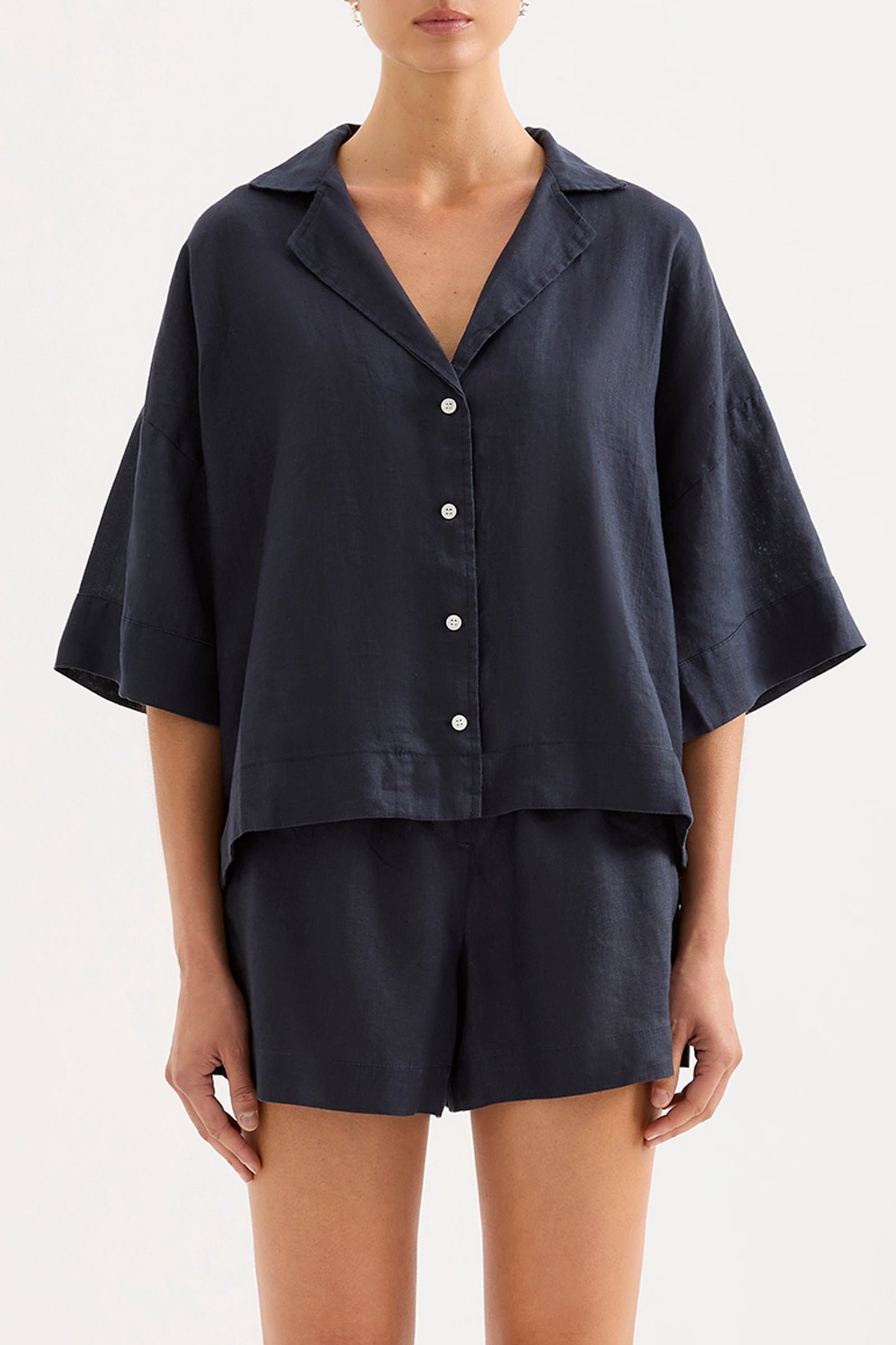 LOUNGE LINEN SHIRT