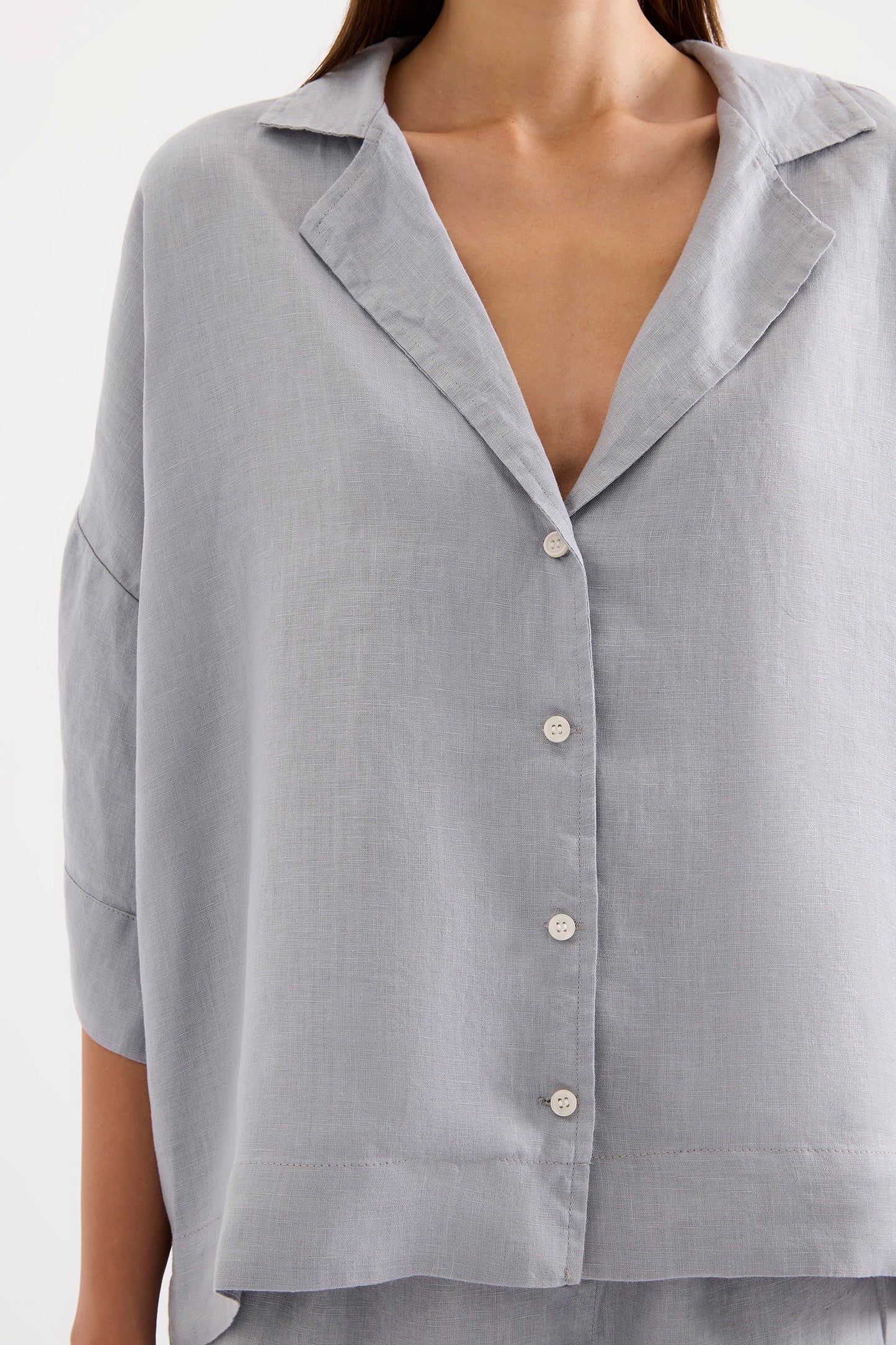 LOUNGE LINEN SHIRT