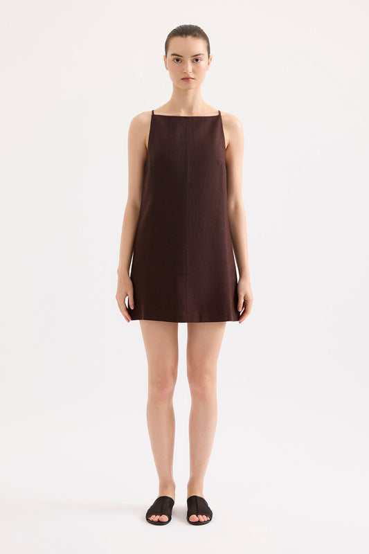 MIA LINEN MINI DRESS