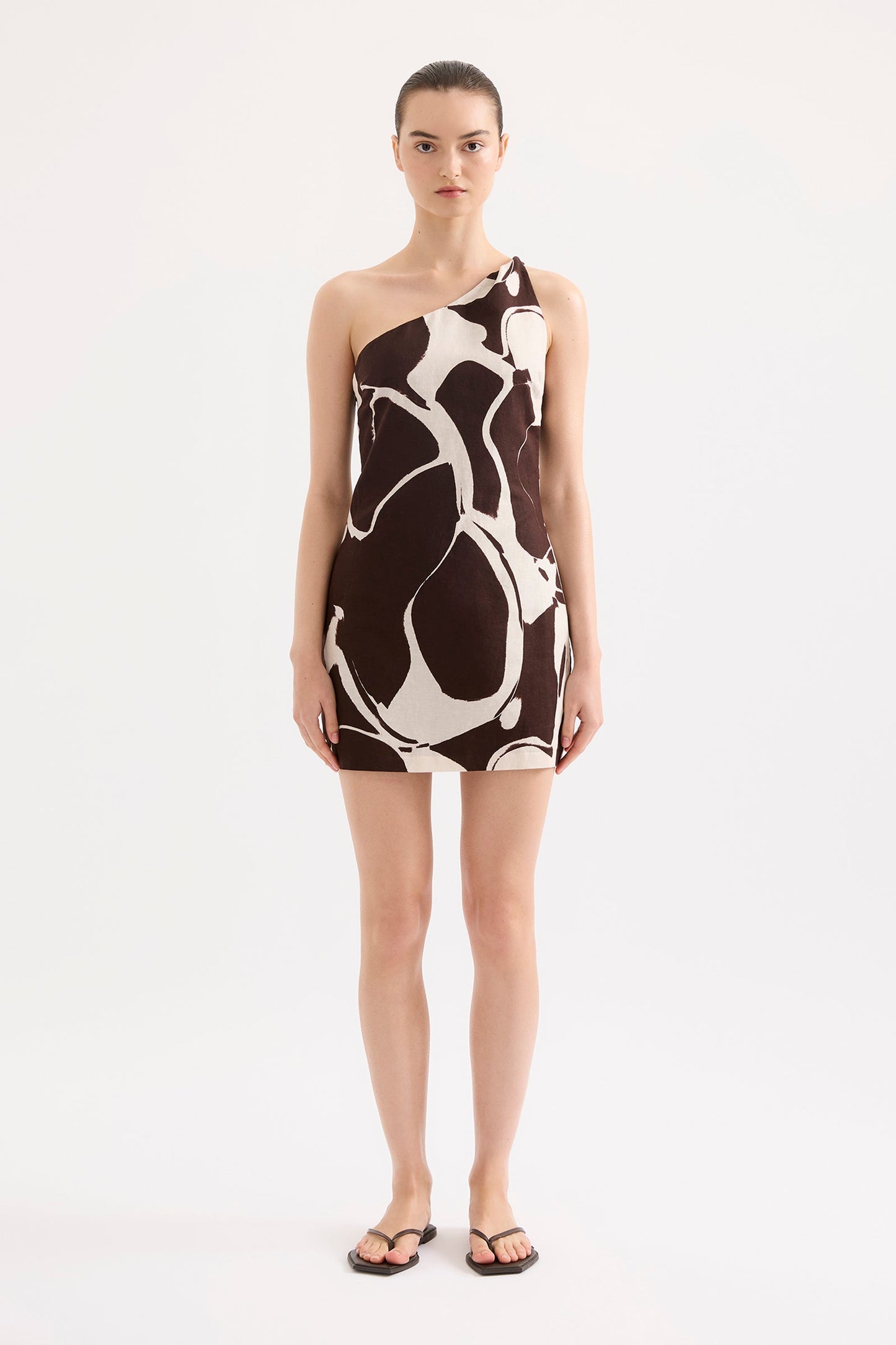 OMBRA LINEN MINI DRESS