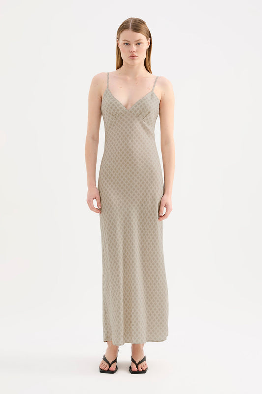 COSMOS CUPRO SLIP DRESS
