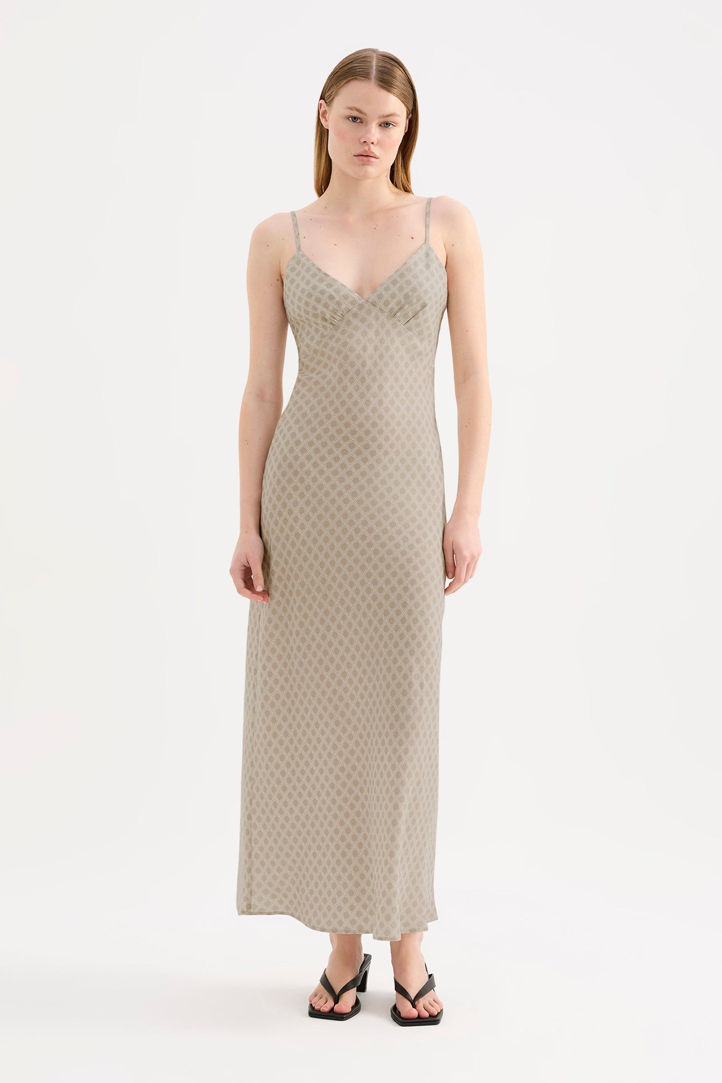 COSMOS CUPRO SLIP DRESS