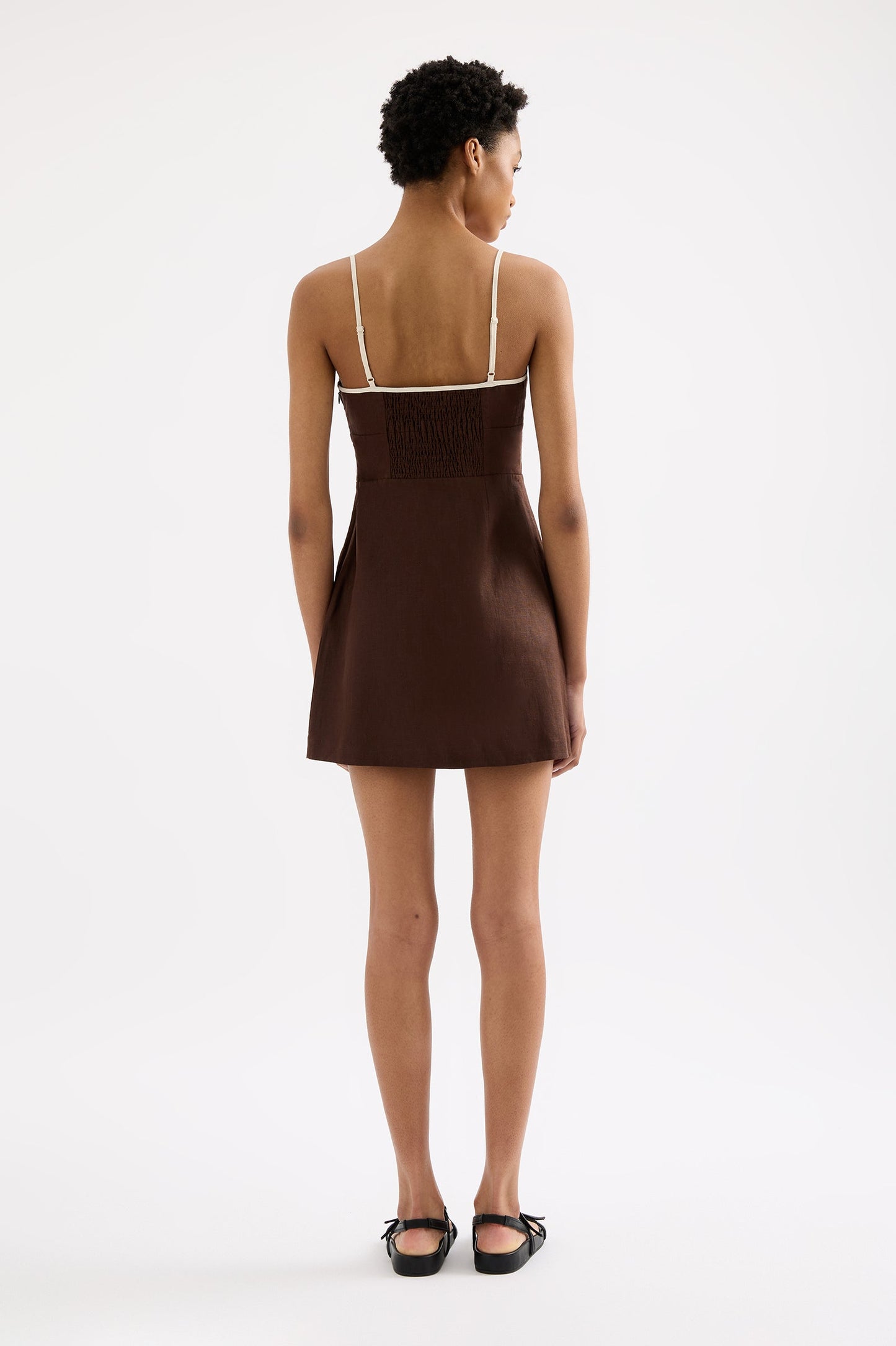 BRIA LINEN MINI DRESS