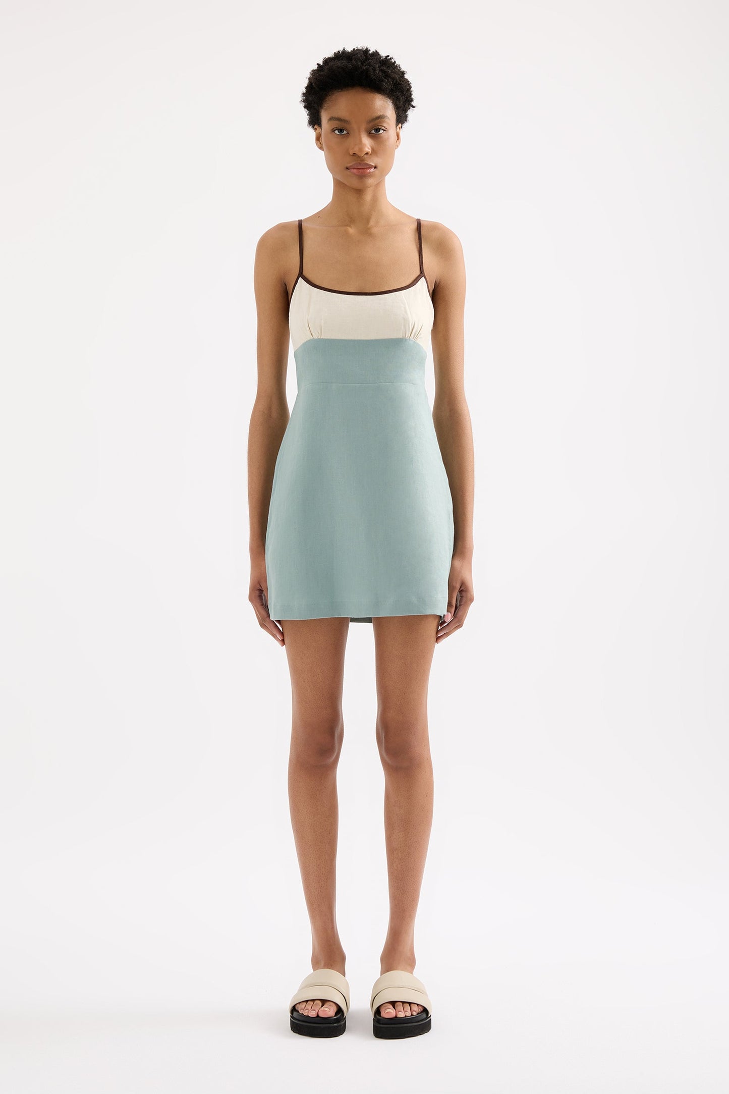 THILDA LINEN MINI DRESS