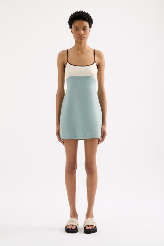THILDA LINEN MINI DRESS
