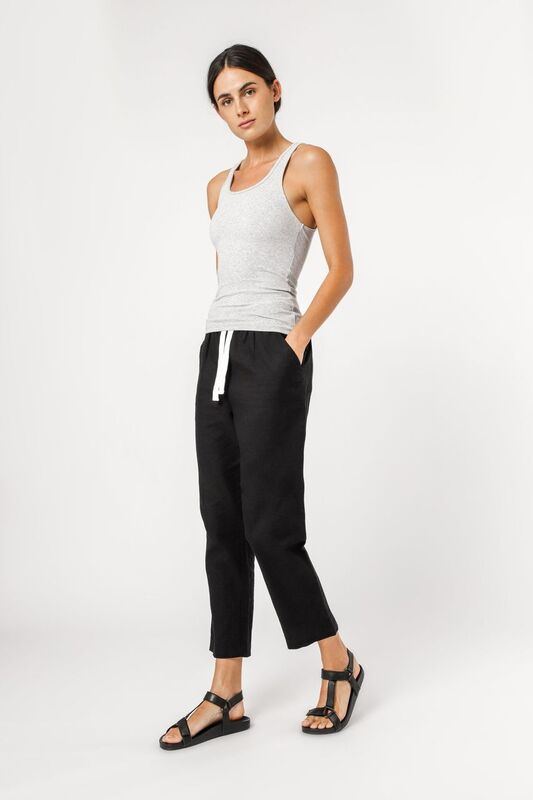 MAYA LONG LINE RIB TANK