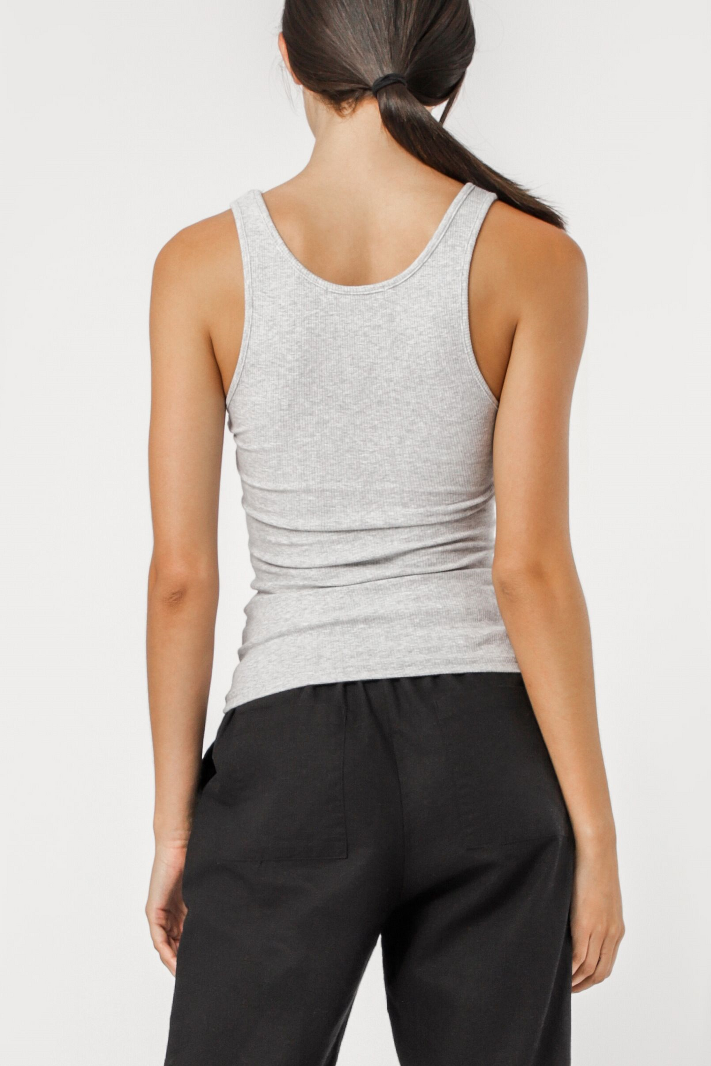 MAYA LONG LINE RIB TANK