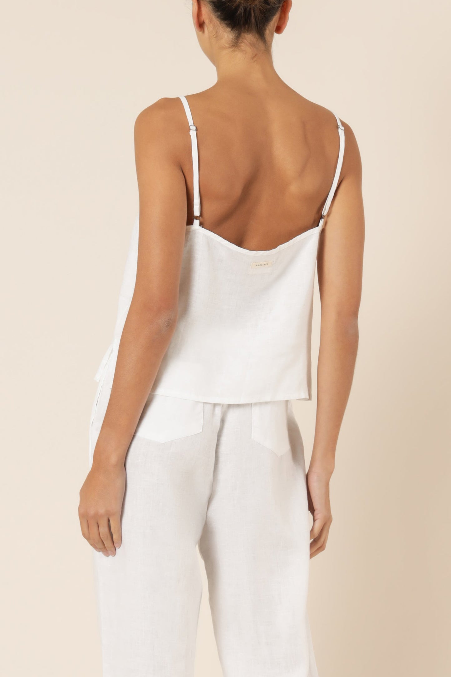 NUDE LINEN LOUNGE CAMI
