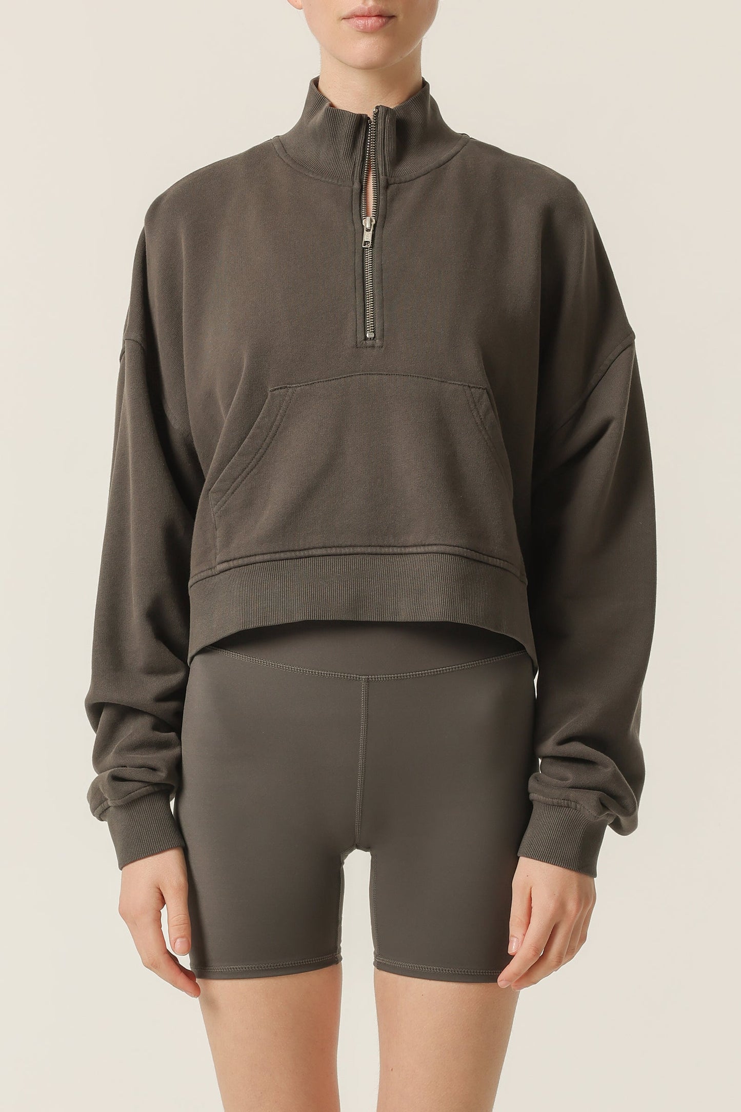 NUDE ACTIVE HALF ZIP SWEAT