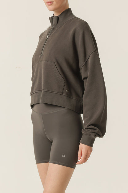 NUDE ACTIVE HALF ZIP SWEAT