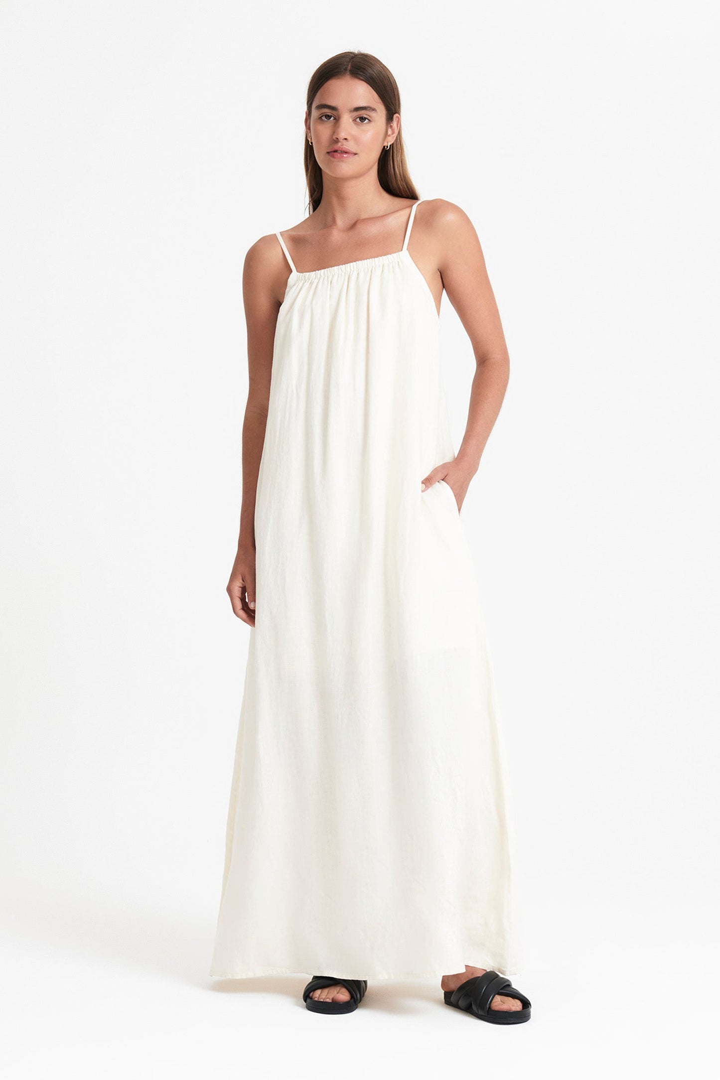 OBI LINEN MAXI DRESS