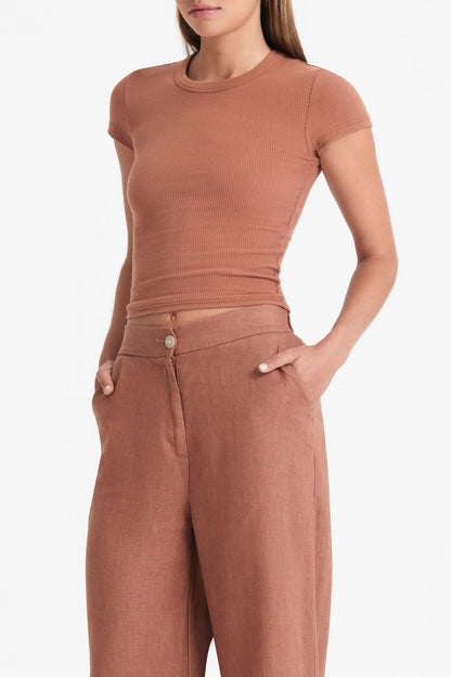 MONROE ORGANIC RIB TEE