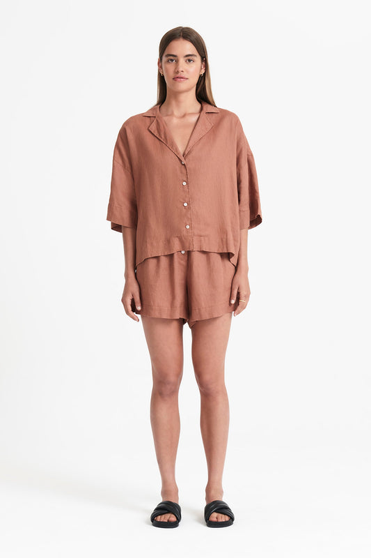 LOUNGE LINEN SHIRT