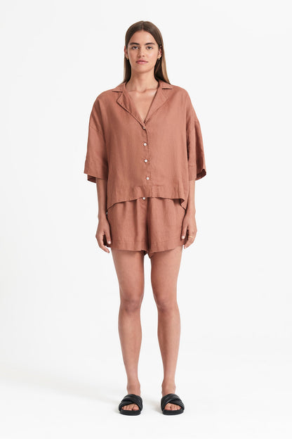LOUNGE LINEN SHIRT