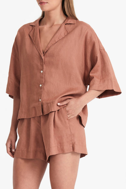 LOUNGE LINEN SHIRT