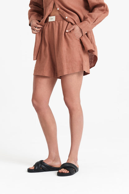 LOUNGE HERITAGE LINEN SHORT