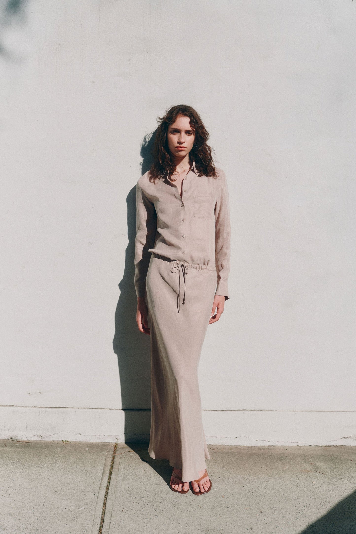 NIKKIA CUPRO MAXI SKIRT