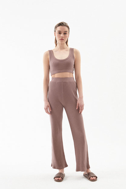 LOUNGE RIBBED CROP