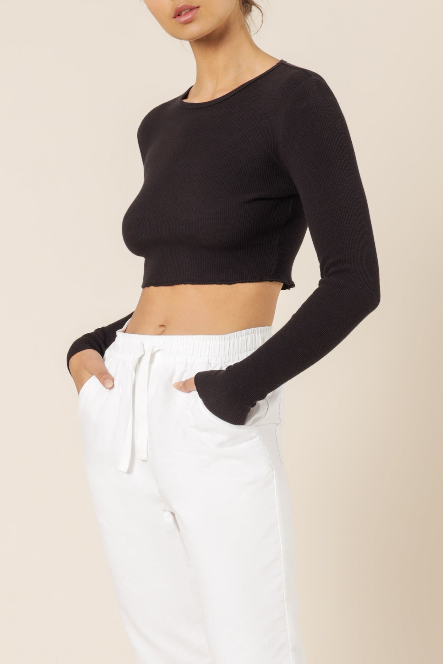 CAMERON WAFFLE LS TEE