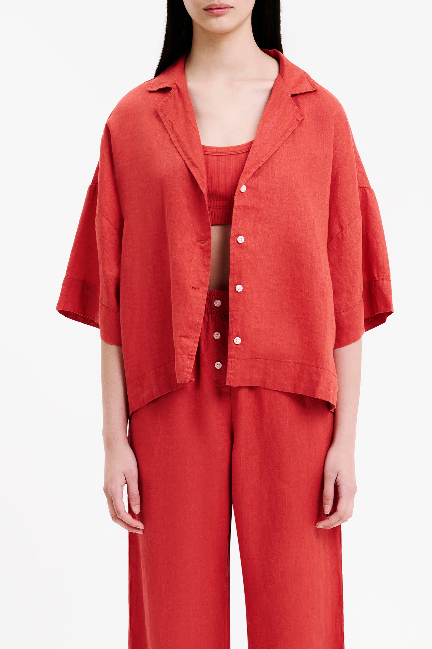 LOUNGE LINEN SHIRT