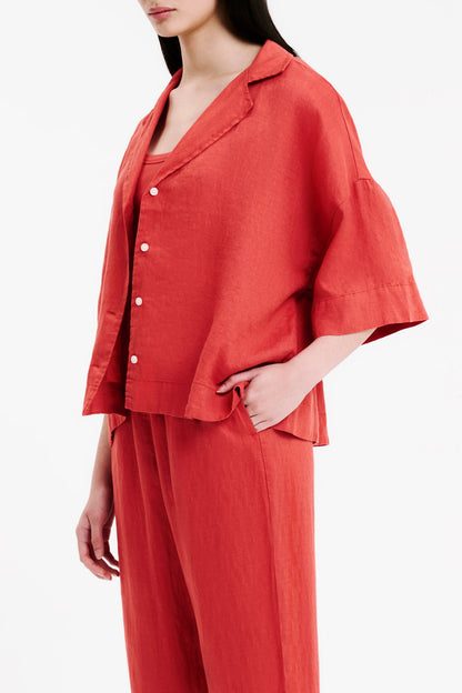 LOUNGE LINEN SHIRT