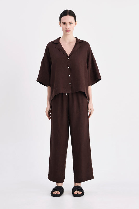LOUNGE LINEN SHIRT
