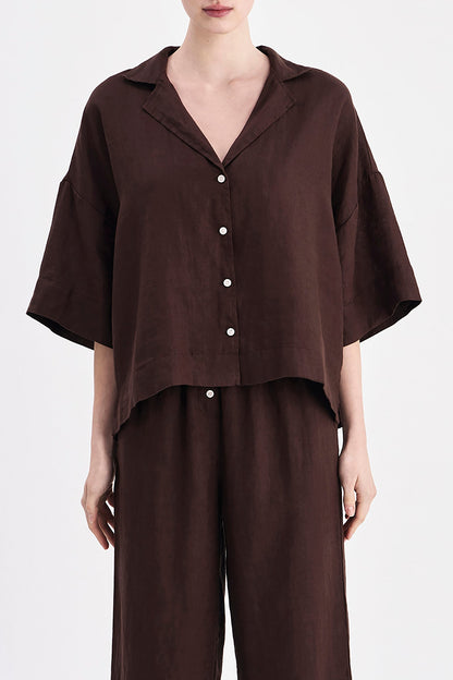 LOUNGE LINEN SHIRT