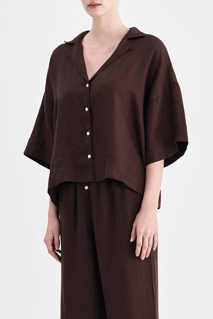 LOUNGE LINEN SHIRT