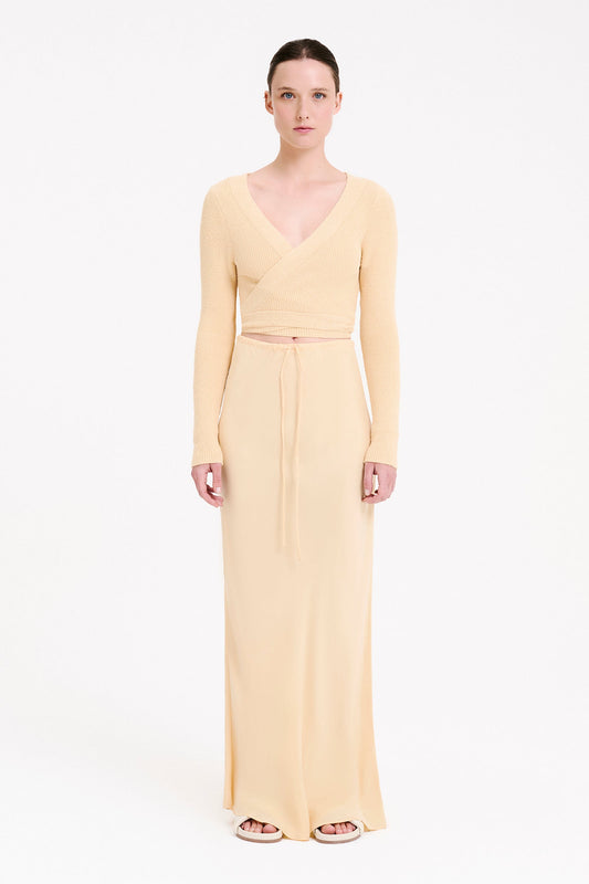 ASTRO KNIT WRAP TOP