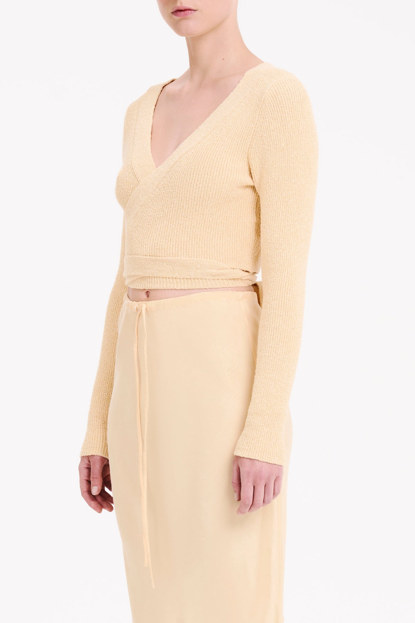 ASTRO KNIT WRAP TOP