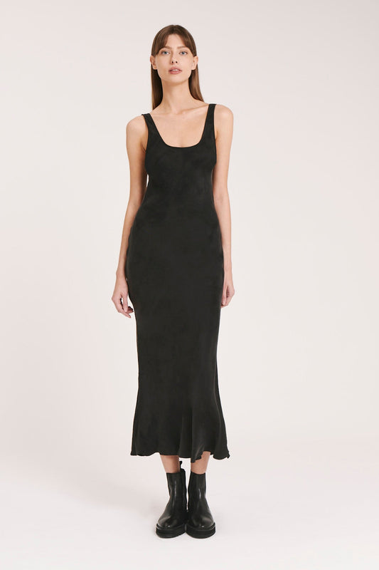 INES CUPRO SLIP DRESS