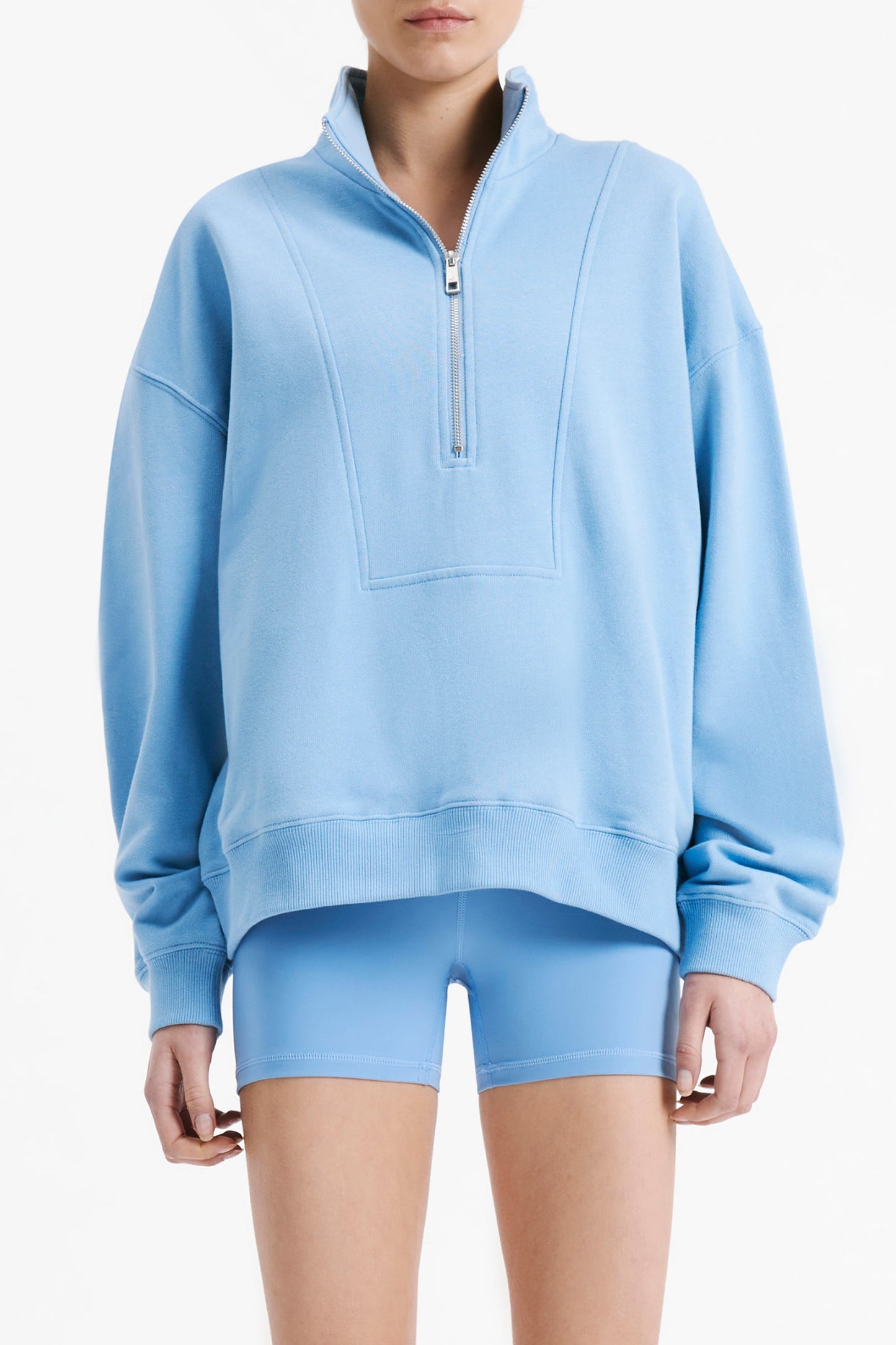 NUDE ACTIVE QUARTER ZIP SWEAT
