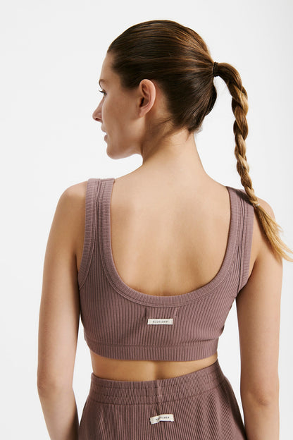 LOUNGE RIBBED CROP
