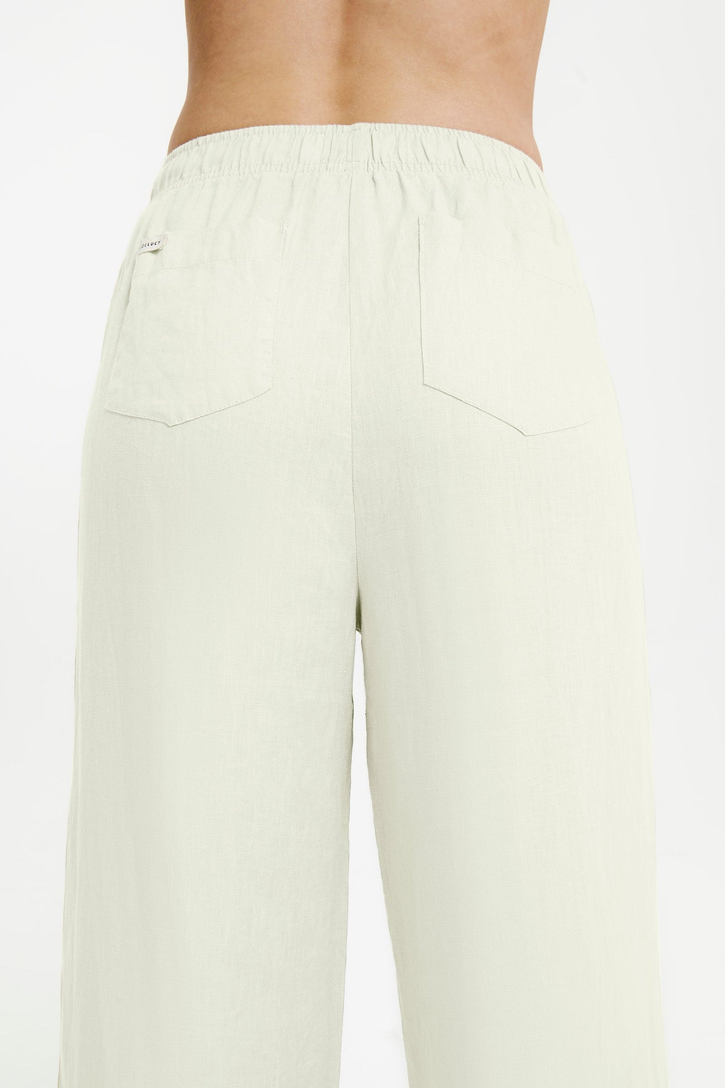 LOUNGE LINEN CROP PANT