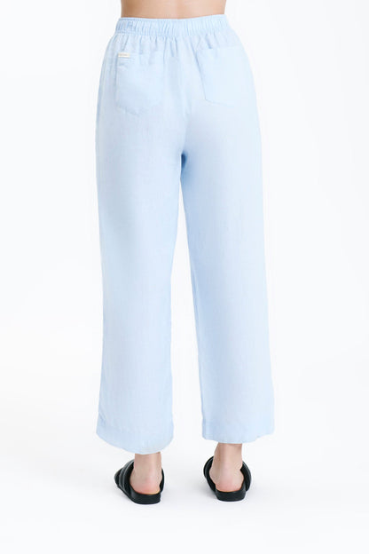 LOUNGE LINEN CROP PANT