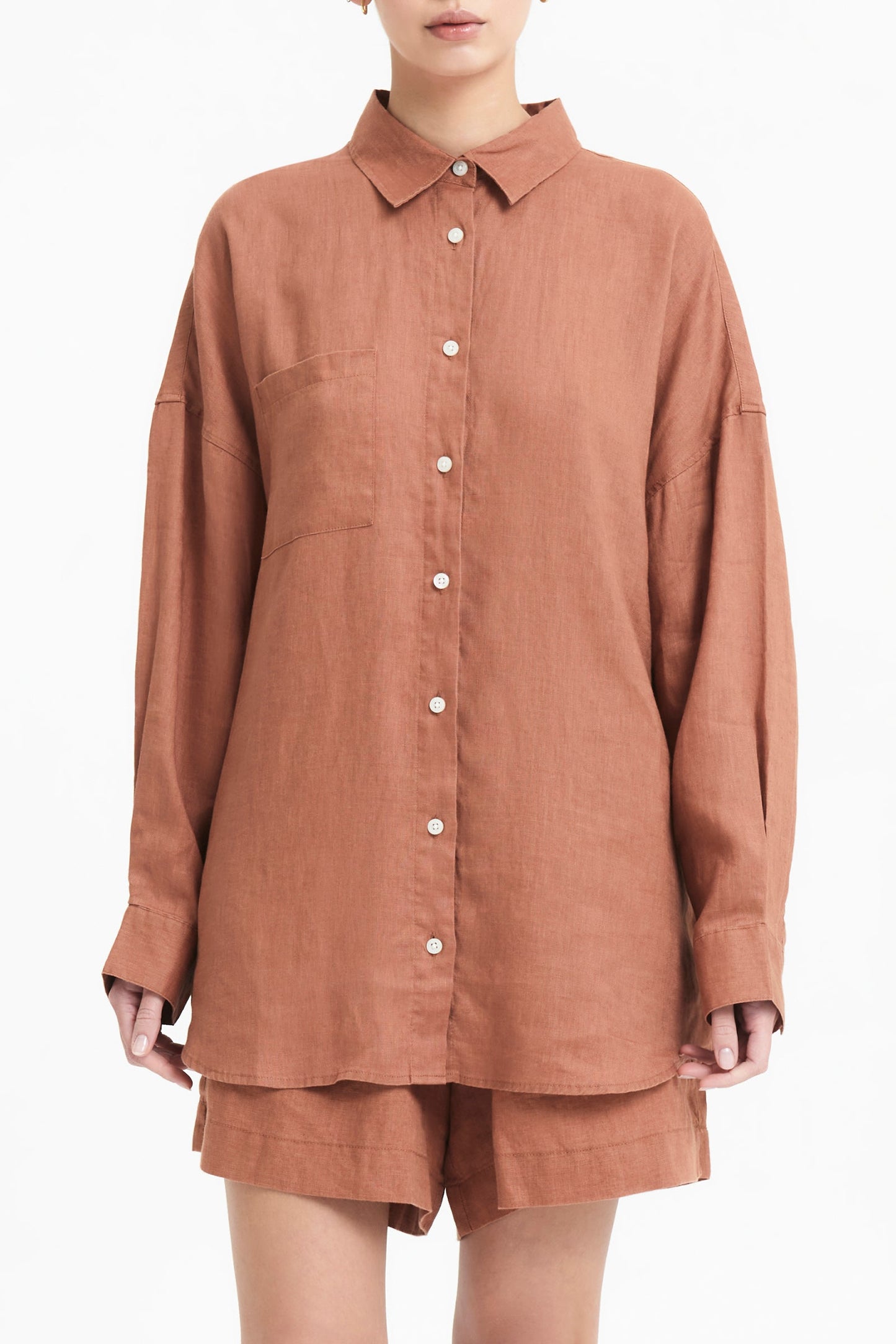 LOUNGE HERITAGE LINEN SHIRT